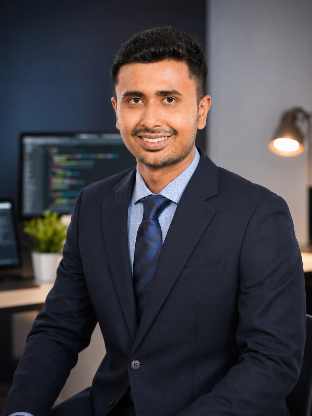 Portrait of Sajib Kumar, Founder and CEO of PSC